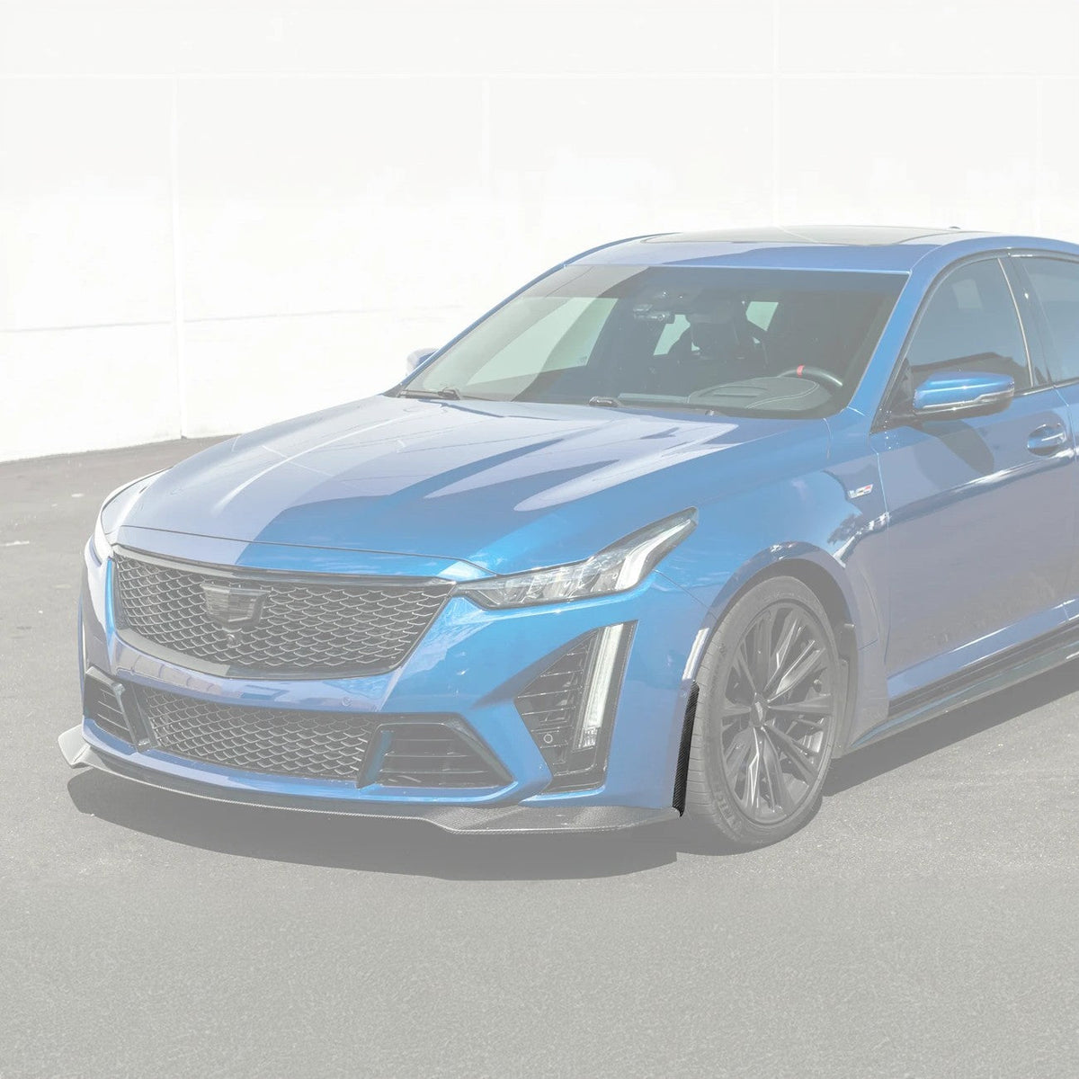 2020-Up Cadillac CT5-V Blackwing CARBON FIBER Front Splitter Side Wheel Arch image 3