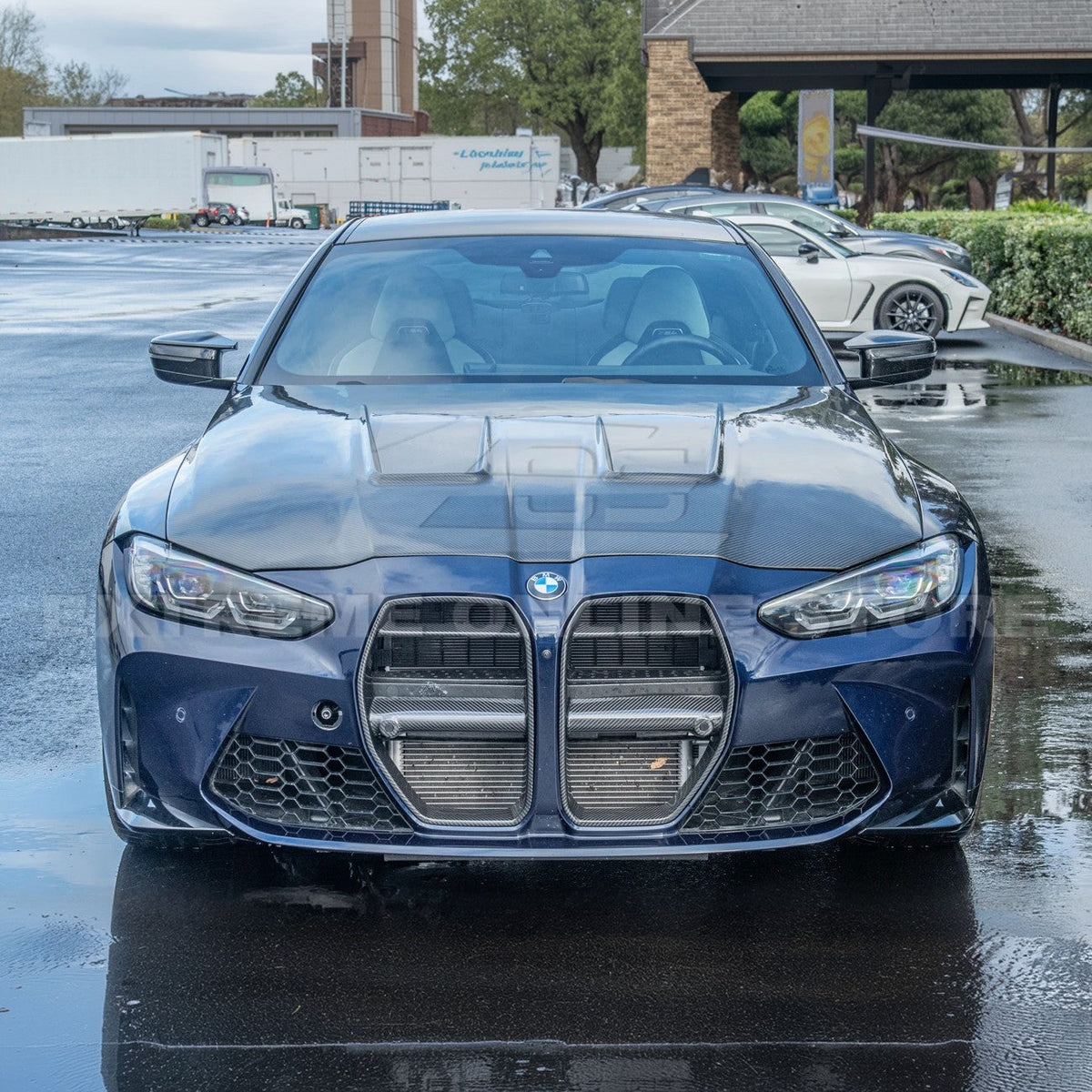 2021-Up BMW G80 M3 | G82 G83 M4 | Vorsteiner Style Carbon Fiber Front Kidney Grille image 3