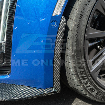 2020-Up Cadillac CT5-V Blackwing CARBON FIBER Front Splitter Side Wheel Arch image 14