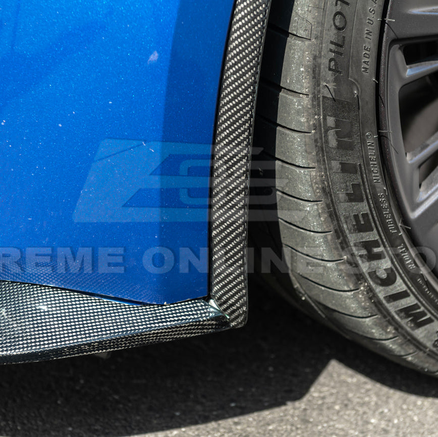 2020-Up Cadillac CT5-V Blackwing CARBON FIBER Front Splitter Side Wheel Arch image 16