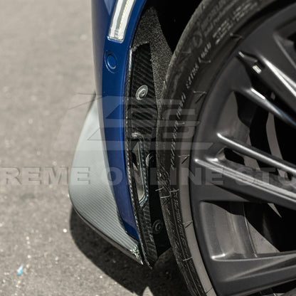 2020-Up Cadillac CT5-V Blackwing CARBON FIBER Front Splitter Side Wheel Arch image 17