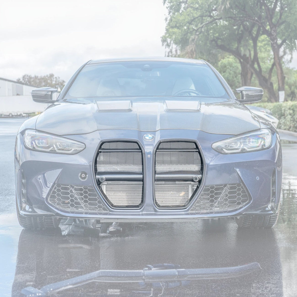 2021-Up BMW G80 M3 | G82 G83 M4 | Vorsteiner Style Carbon Fiber Front Kidney Grille image 2