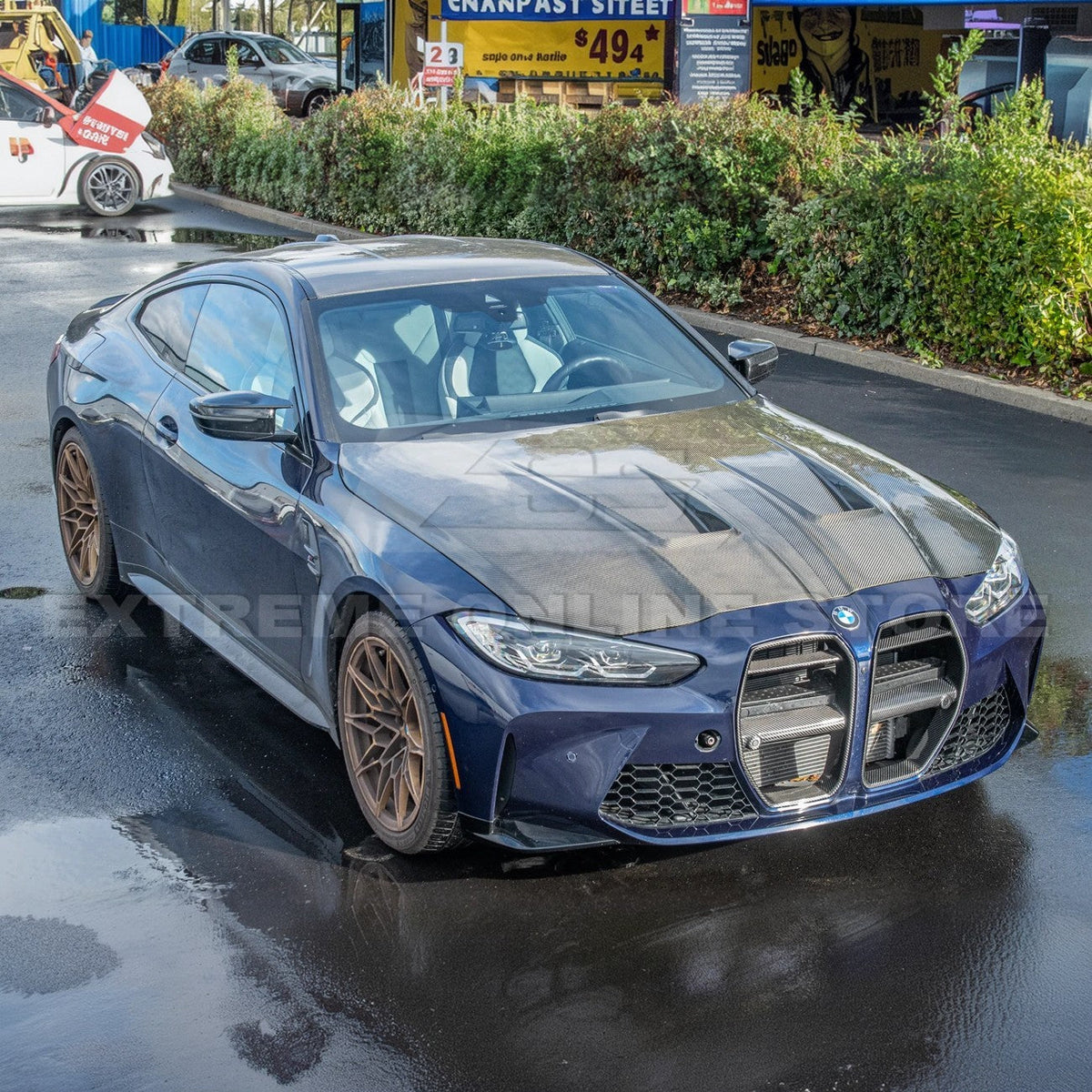 2021-Up BMW G80 M3 | G82 G83 M4 | Vorsteiner Style Carbon Fiber Front Kidney Grille image 4