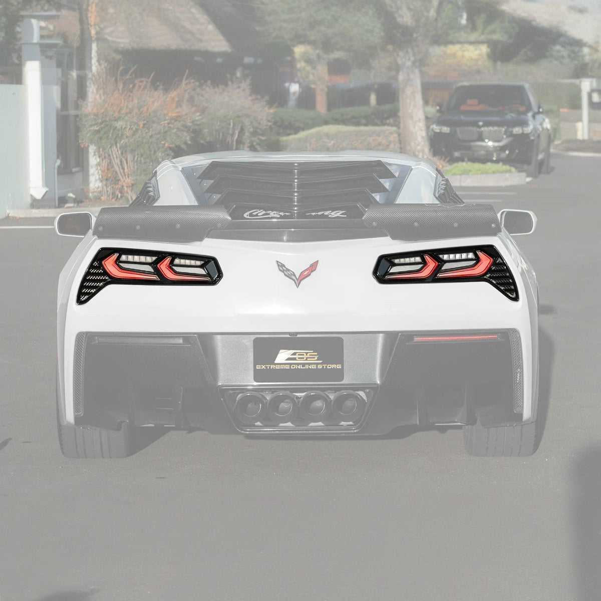 2014-19 Corvette C7 Smoke / Clear Lens Rear Taillight image 22