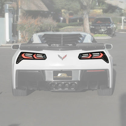 2014-19 Corvette C7 Smoke / Clear Lens Rear Taillight image 22