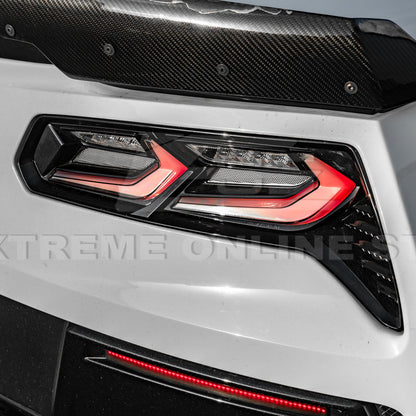 2014-19 Corvette C7 Smoke / Clear Lens Rear Taillight image 29