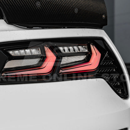 2014-19 Corvette C7 Smoke / Clear Lens Rear Taillight image 30