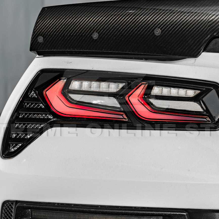 2014-19 Corvette C7 Smoke / Clear Lens Rear Taillight image 31
