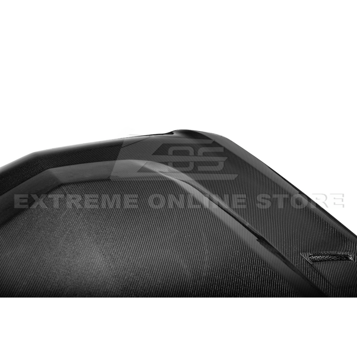 2009-15 Cadillac CTS-V Double Sided CARBON FIBER Middle Vented Front Bumper Hood image 8