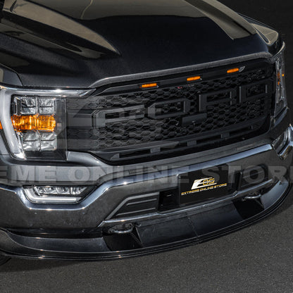 2021-Up Ford F-150 EOS Performance CARBON FIBER 2Pcs Front Bumper Lip Splitter image 9