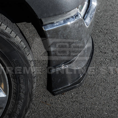 2021-Up Ford F-150 EOS Performance CARBON FIBER 2Pcs Front Bumper Lip Splitter image 11