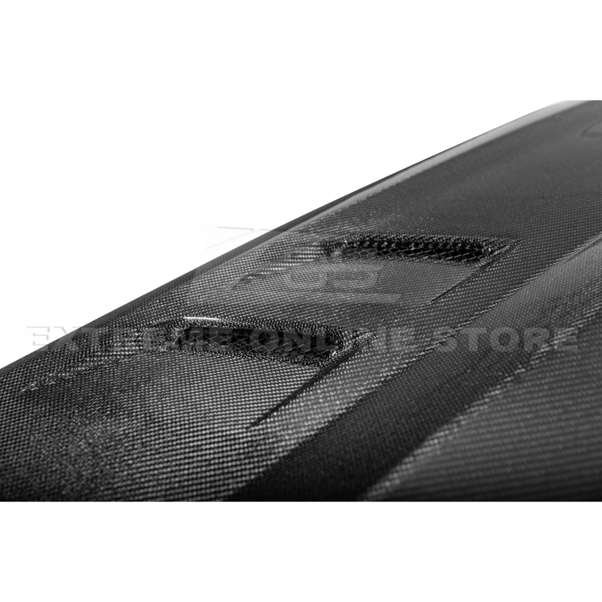 2009-15 Cadillac CTS-V Double Sided CARBON FIBER Middle Vented Front Bumper Hood image 10