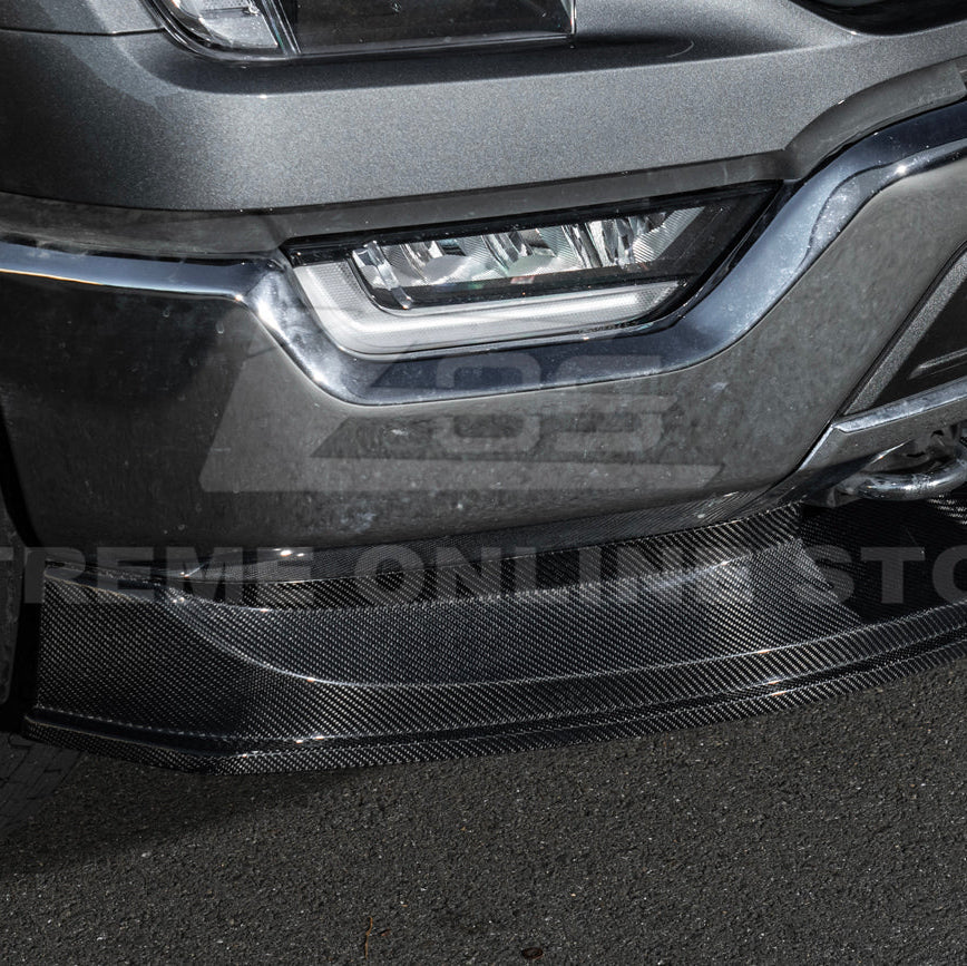 2021-Up Ford F-150 EOS Performance CARBON FIBER 2Pcs Front Bumper Lip Splitter image 13