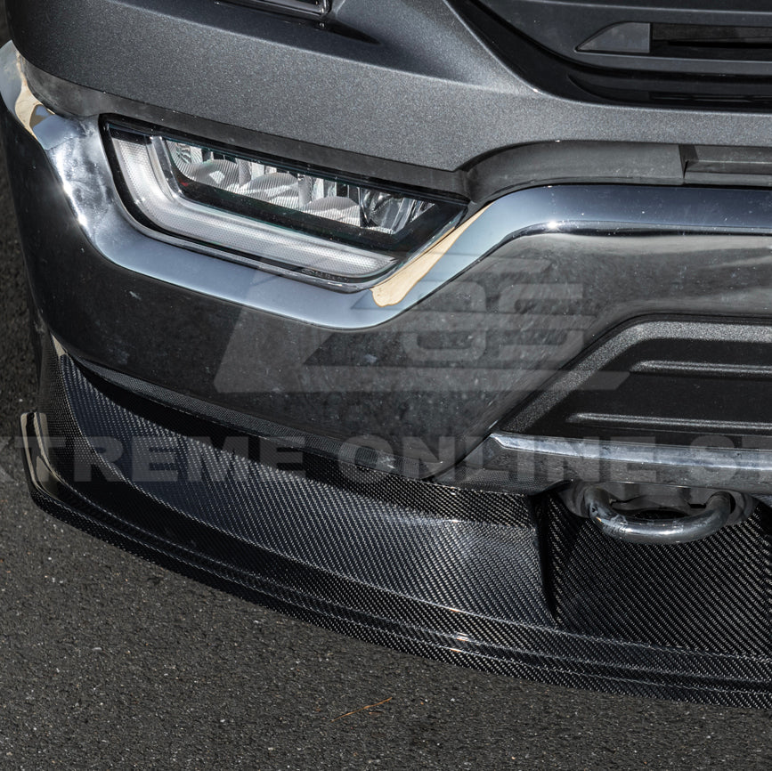2021-Up Ford F-150 EOS Performance CARBON FIBER 2Pcs Front Bumper Lip Splitter image 14
