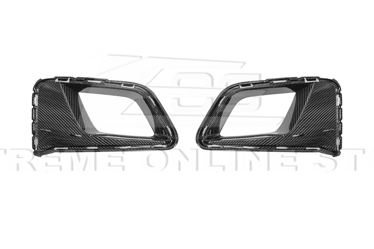 2019-24 Camaro ZL1 1LE Dry Cabon Fiber Front Air Duct Bezels & Canard Dive Planes image 15