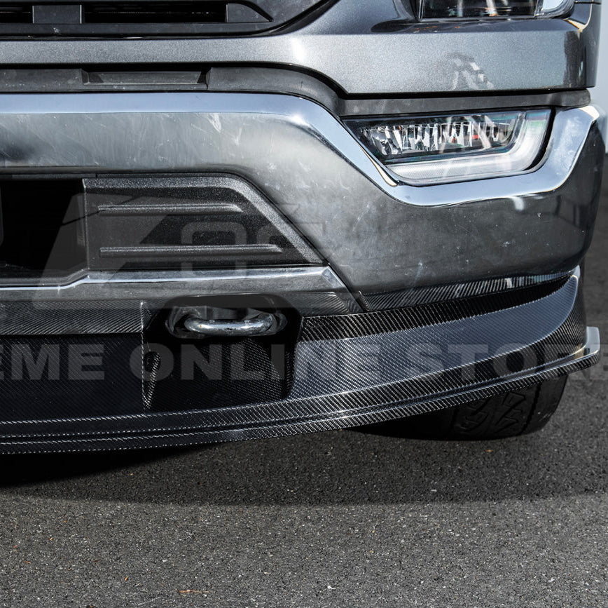 2021-Up Ford F-150 EOS Performance CARBON FIBER 2Pcs Front Bumper Lip Splitter image 18