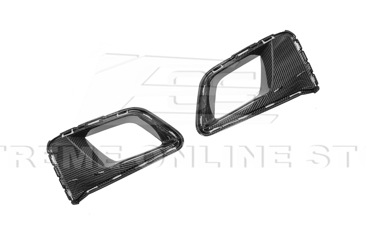 2019-24 Camaro ZL1 1LE Dry Cabon Fiber Front Air Duct Bezels & Canard Dive Planes image 16