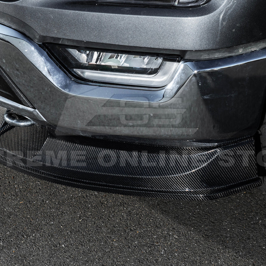 2021-Up Ford F-150 EOS Performance CARBON FIBER 2Pcs Front Bumper Lip Splitter image 19