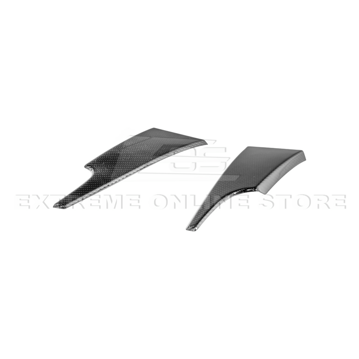 2015-23 Ford Mustang DRY CARBON FIBER Dashboard Lower Trim Cover Pair image 8