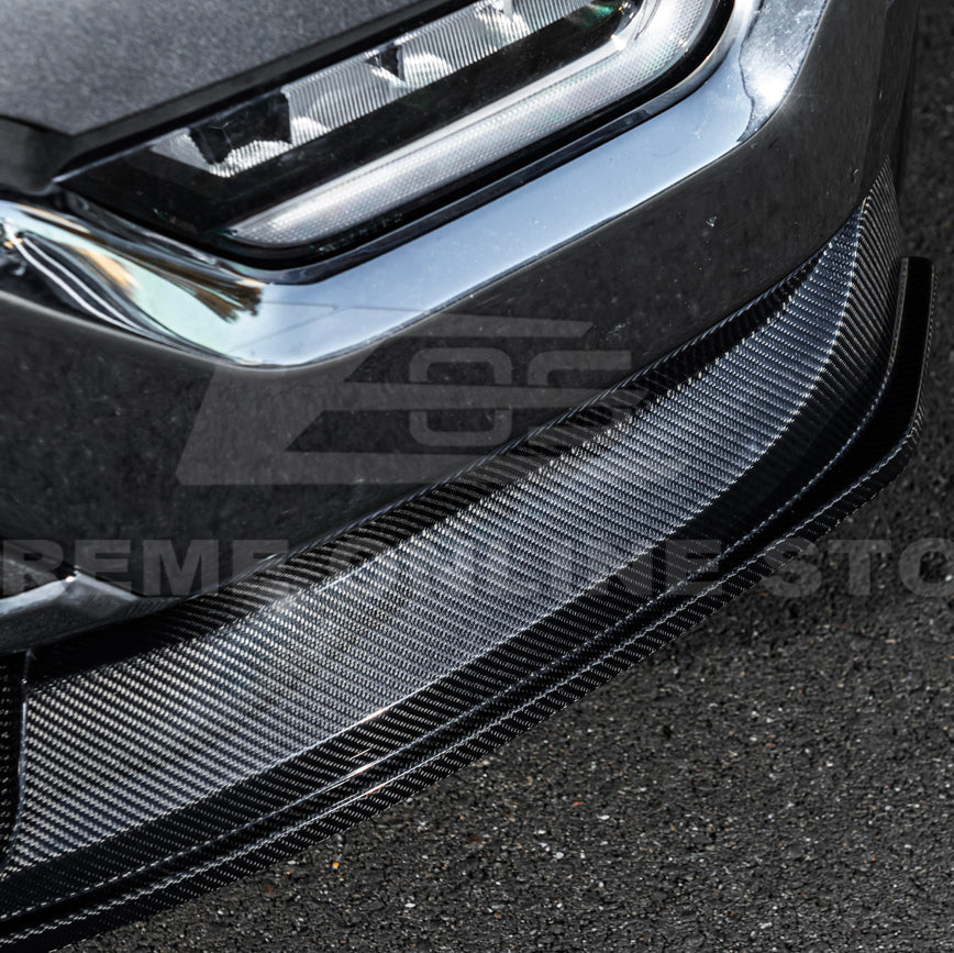 2021-Up Ford F-150 EOS Performance CARBON FIBER 2Pcs Front Bumper Lip Splitter image 22