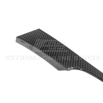 2015-23 Ford Mustang DRY CARBON FIBER Dashboard Lower Trim Cover Pair image 13
