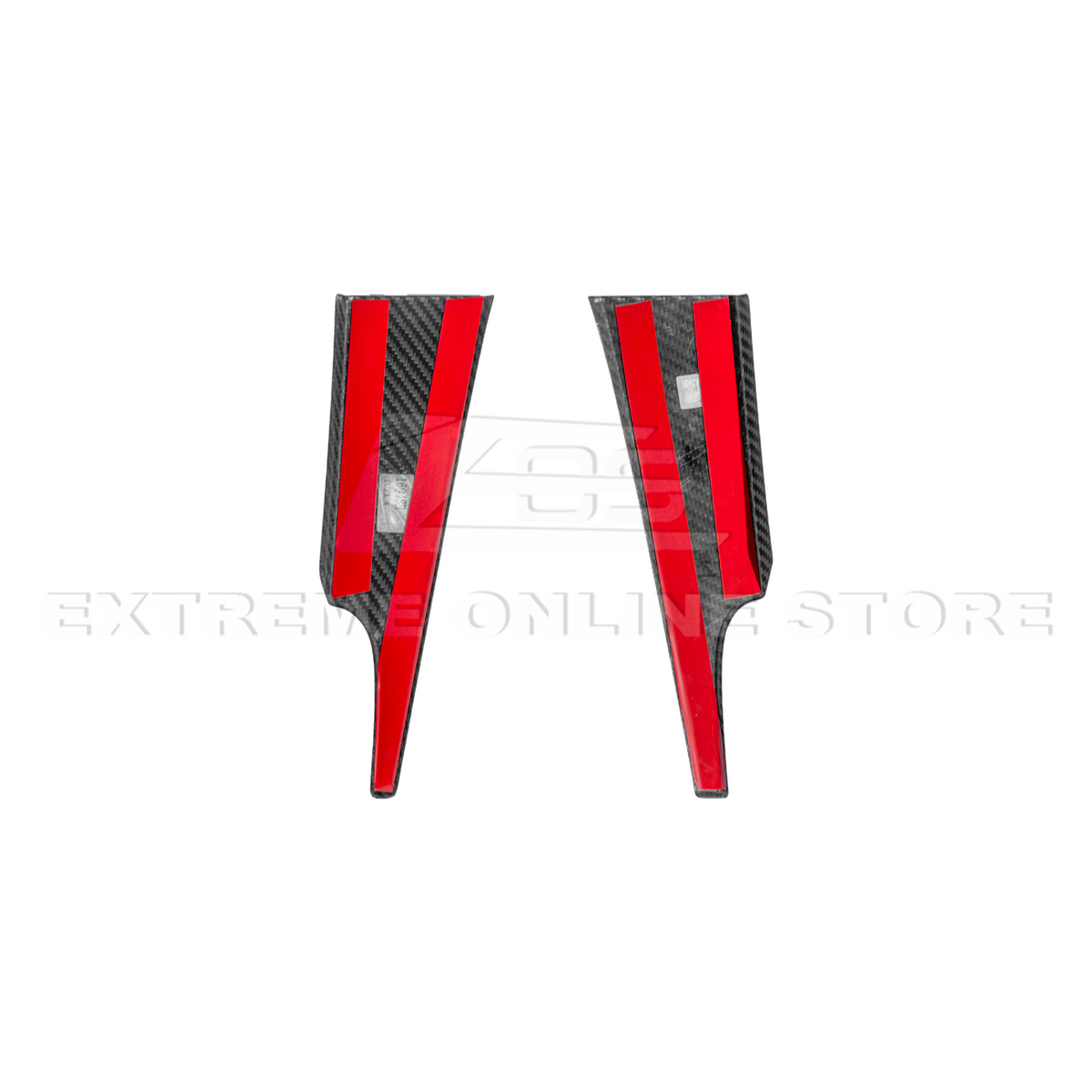 2015-23 Ford Mustang DRY CARBON FIBER Dashboard Lower Trim Cover Pair image 14
