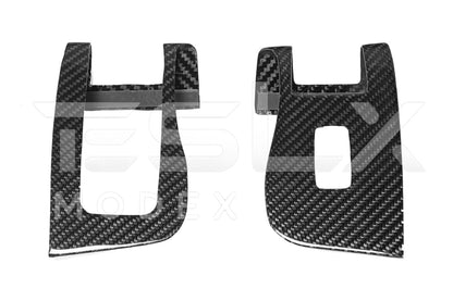 2020-23 Tesla Model 3 20-24 Y Carbon Fiber Interior Door Glass Lifting Panel Cover image 12