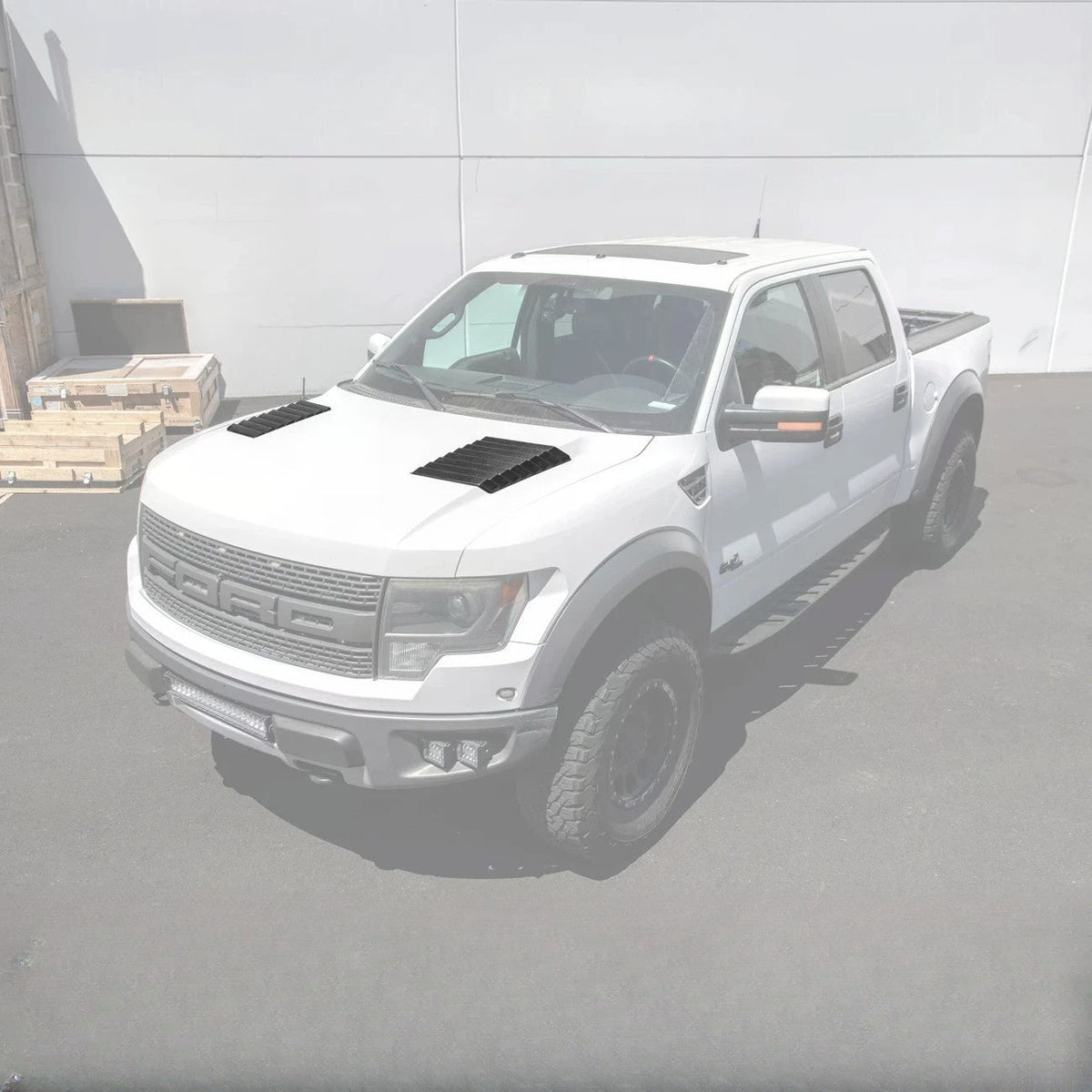 2010-14 Ford F-150 SVT Raptor Carbon Fiber Front Hood Vent image 2