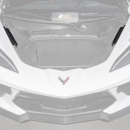 Corvette C8 DRY CARBON FIBER Front Trunk Trim Cover Kit image 68