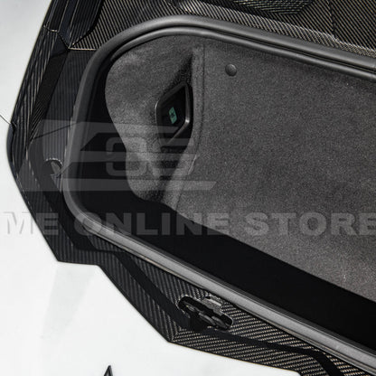 Corvette C8 DRY CARBON FIBER Front Trunk Trim Cover Kit image 52