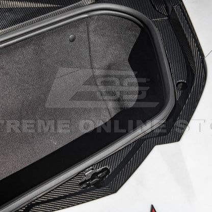 Corvette C8 DRY CARBON FIBER Front Trunk Trim Cover Kit image 8