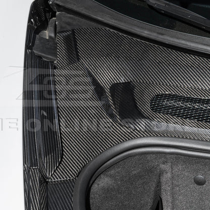 Corvette C8 DRY CARBON FIBER Front Trunk Trim Cover Kit image 12