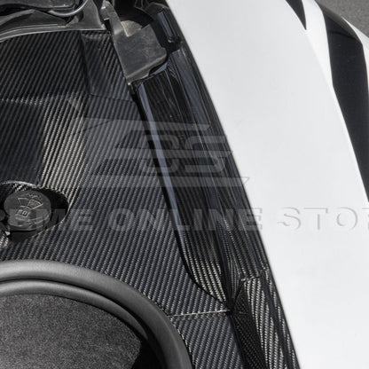 Corvette C8 DRY CARBON FIBER Front Trunk Trim Cover Kit image 72