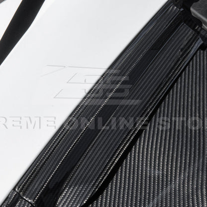Corvette C8 DRY CARBON FIBER Front Trunk Trim Cover Kit image 73