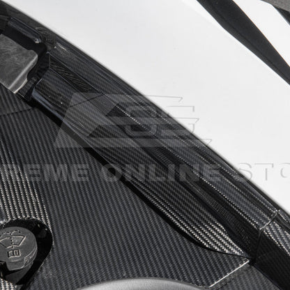 Corvette C8 DRY CARBON FIBER Front Trunk Trim Cover Kit image 74