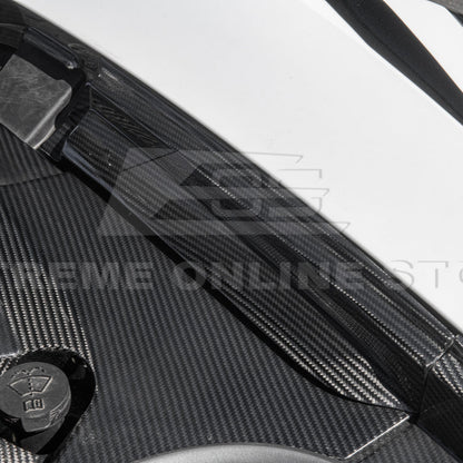 Corvette C8 DRY CARBON FIBER Front Trunk Trim Cover Kit image 37