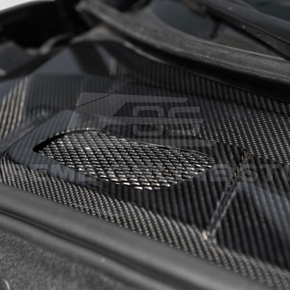 Corvette C8 DRY CARBON FIBER Front Trunk Trim Cover Kit image 38