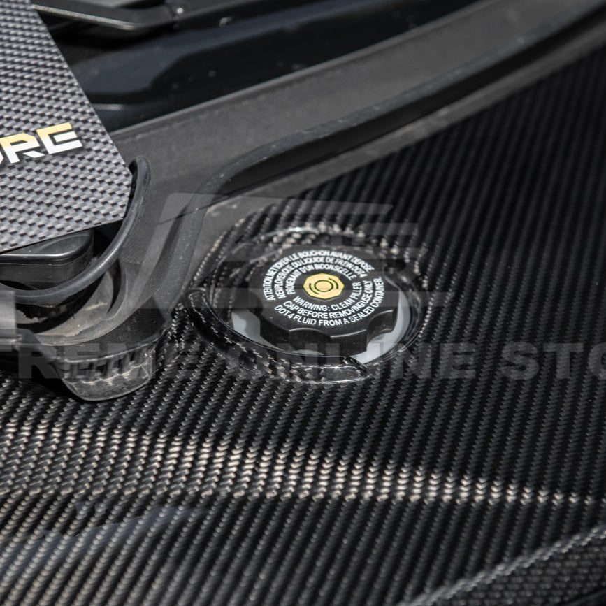 Corvette C8 DRY CARBON FIBER Front Trunk Trim Cover Kit image 17