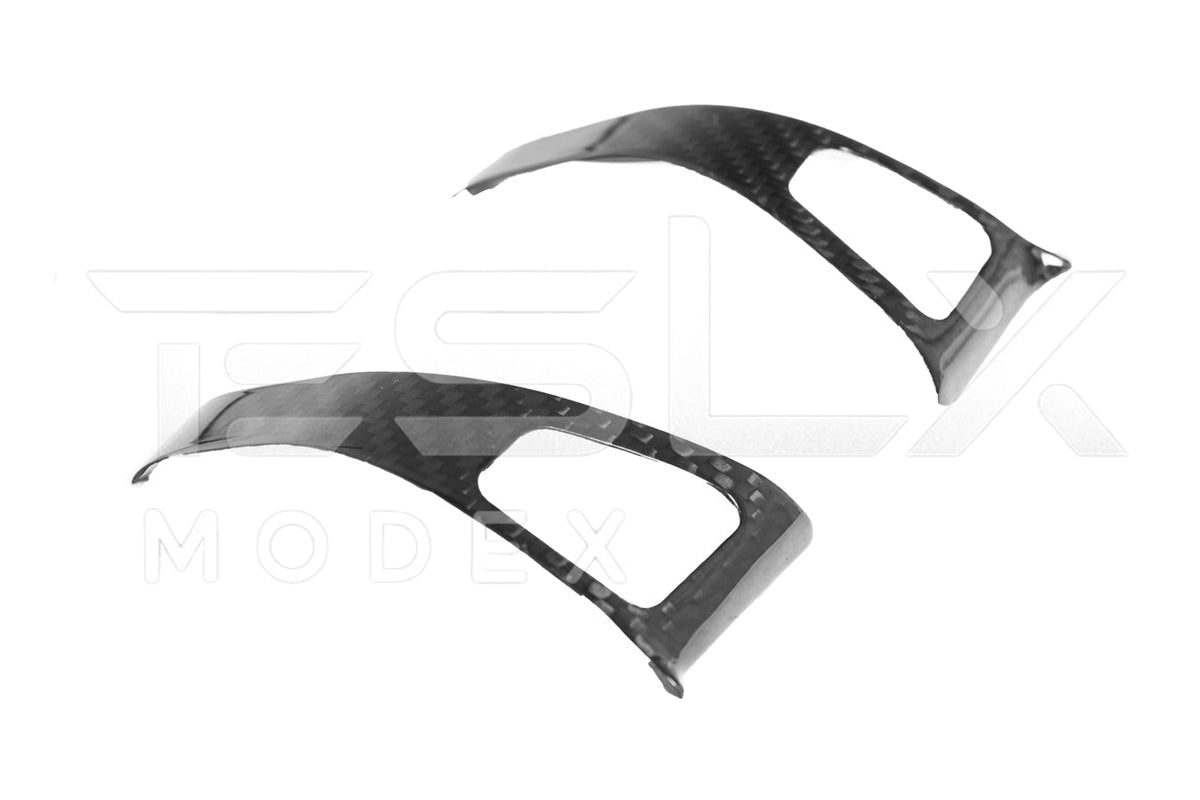 2020-23 Tesla Model 3 20-24 Y Carbon Fiber Interior Door Glass Lifting Panel Cover image 18