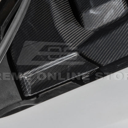 Corvette C8 DRY CARBON FIBER Front Trunk Trim Cover Kit image 42