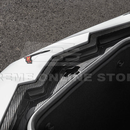 Corvette C8 DRY CARBON FIBER Front Trunk Trim Cover Kit image 58