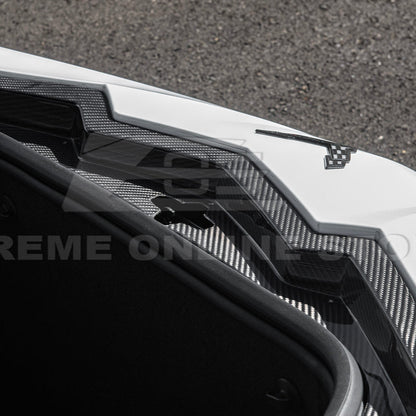 Corvette C8 DRY CARBON FIBER Front Trunk Trim Cover Kit image 60