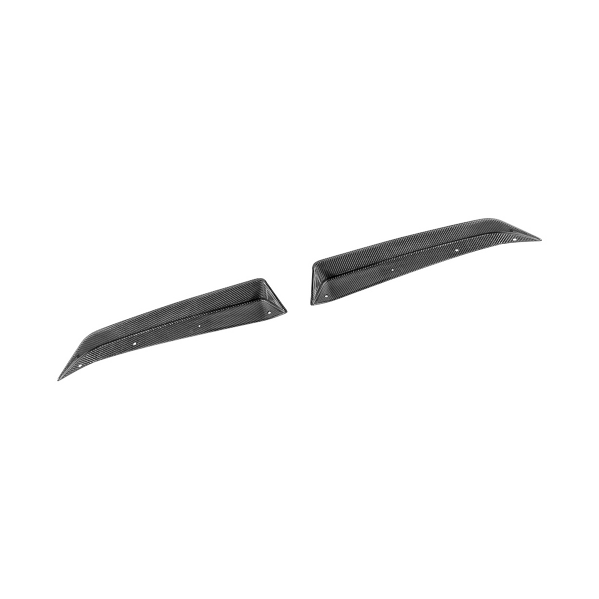 Corvette C8 Z06 DRY CARBON FIBER 1.5" Extended Rear Wing Wickerbill Winglets image 20