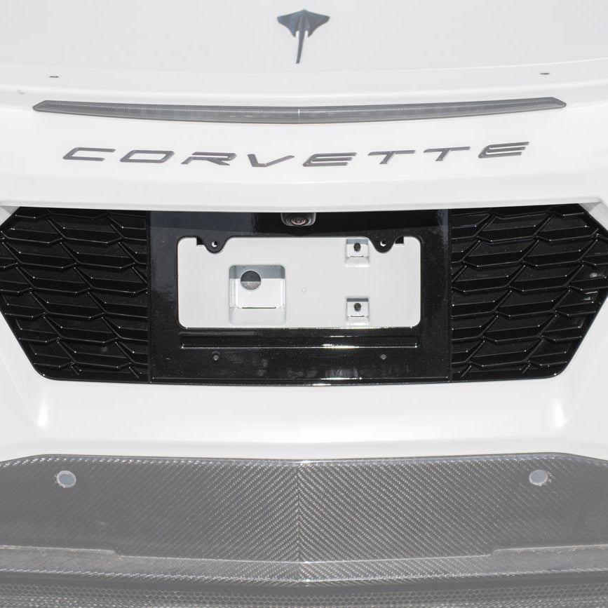 Chevrolet Corvette C8 License Plate Backing image 1