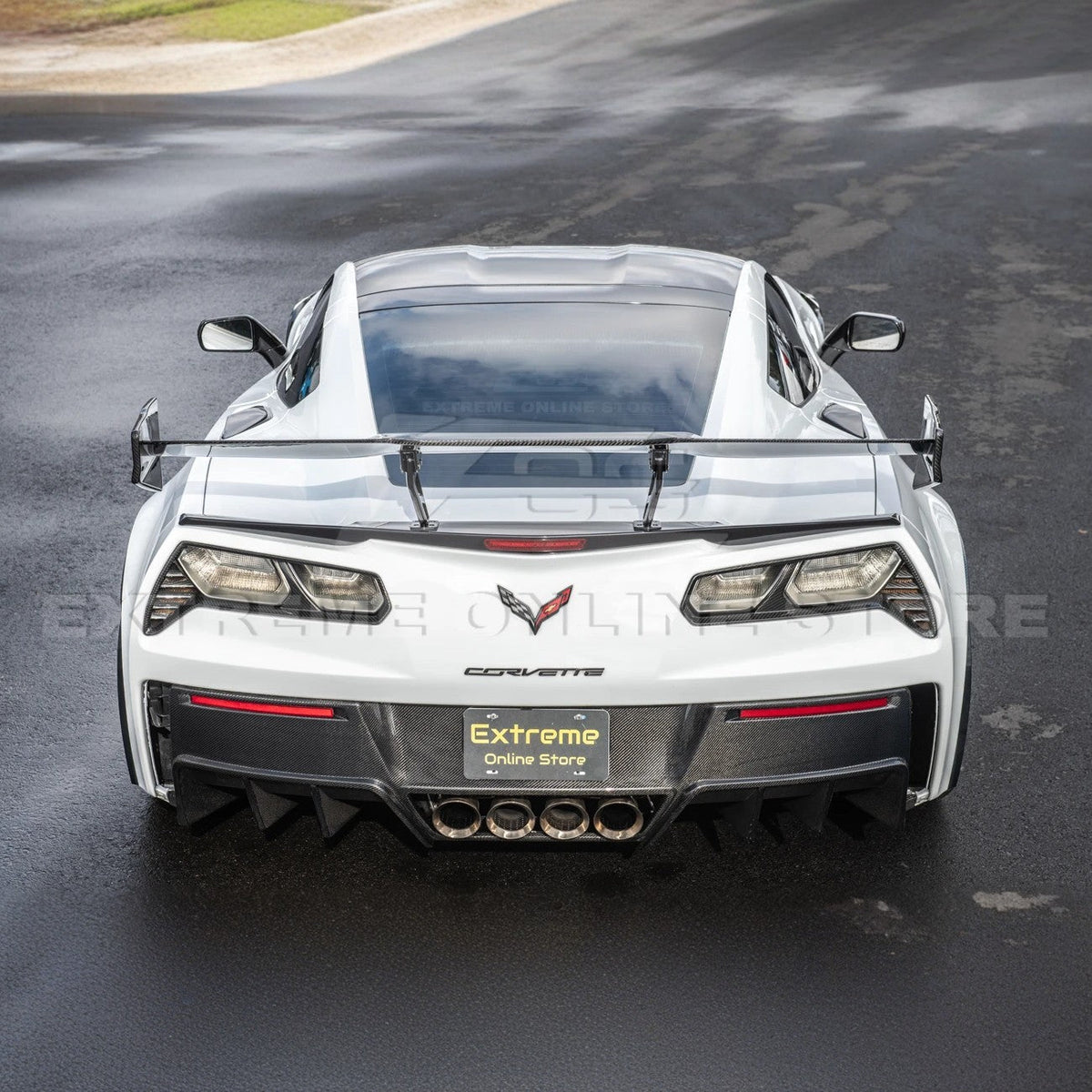 Corvette C7 ZR1 ZTK Conversion Rear Spoiler High Wing image 46
