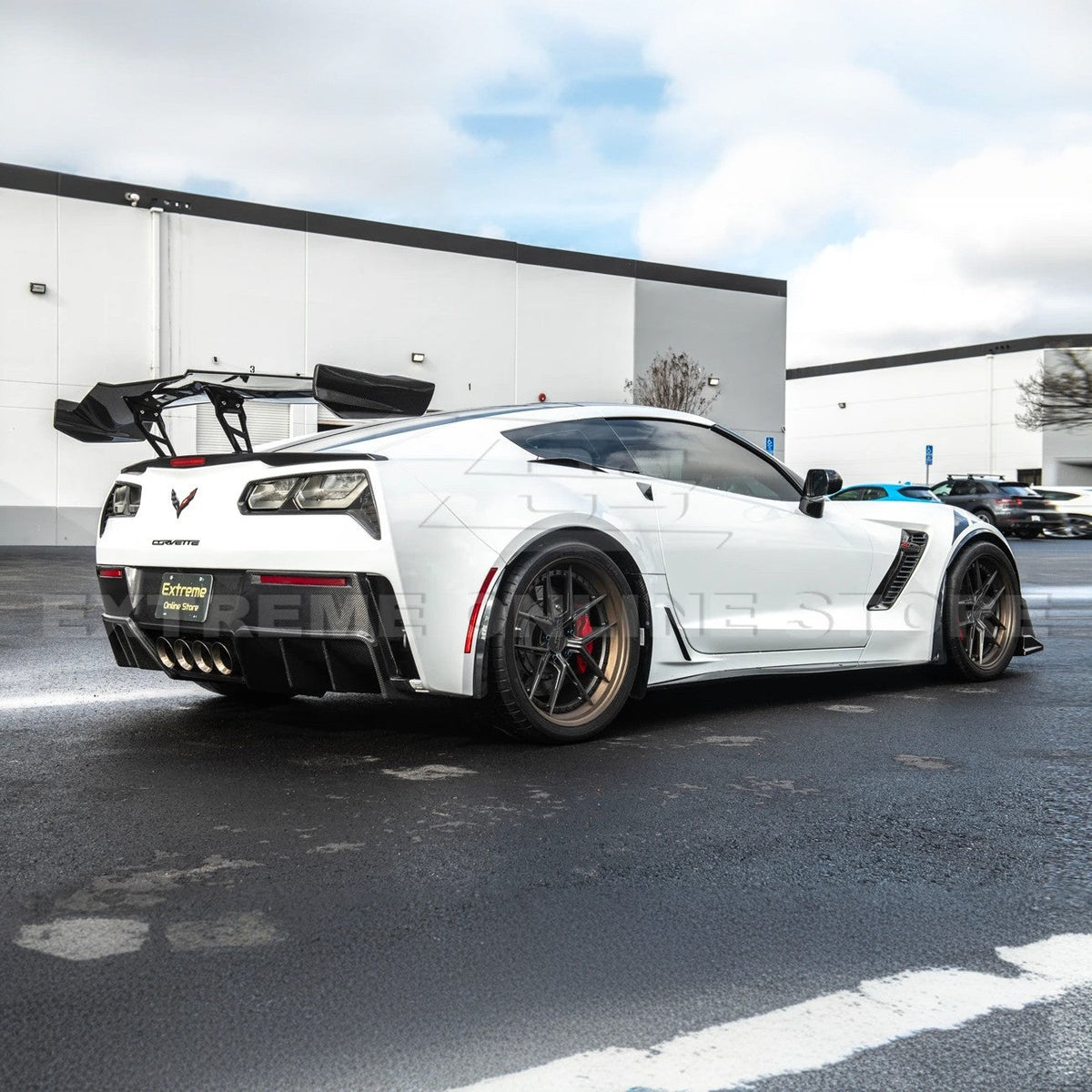 Corvette C7 ZR1 ZTK Conversion Rear Spoiler High Wing image 48