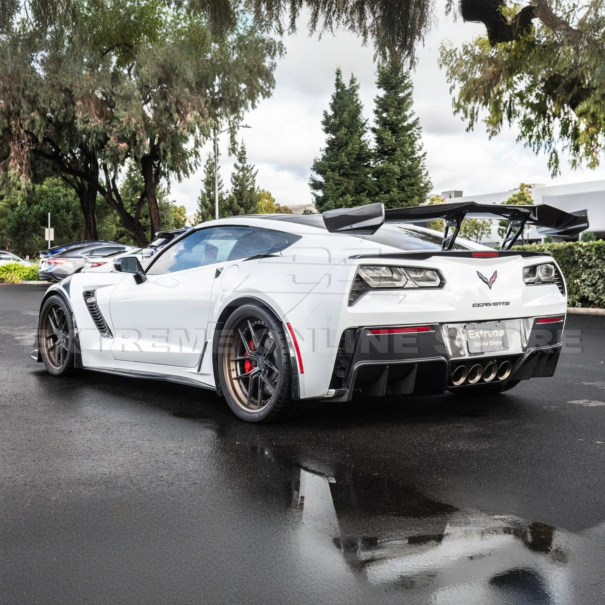 Corvette C7 ZR1 ZTK Conversion Rear Spoiler High Wing image 45