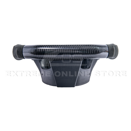 2016-2024 CAMARO CARBON FIBER Black Alcantara Red Stripe Steering Wheel image 6