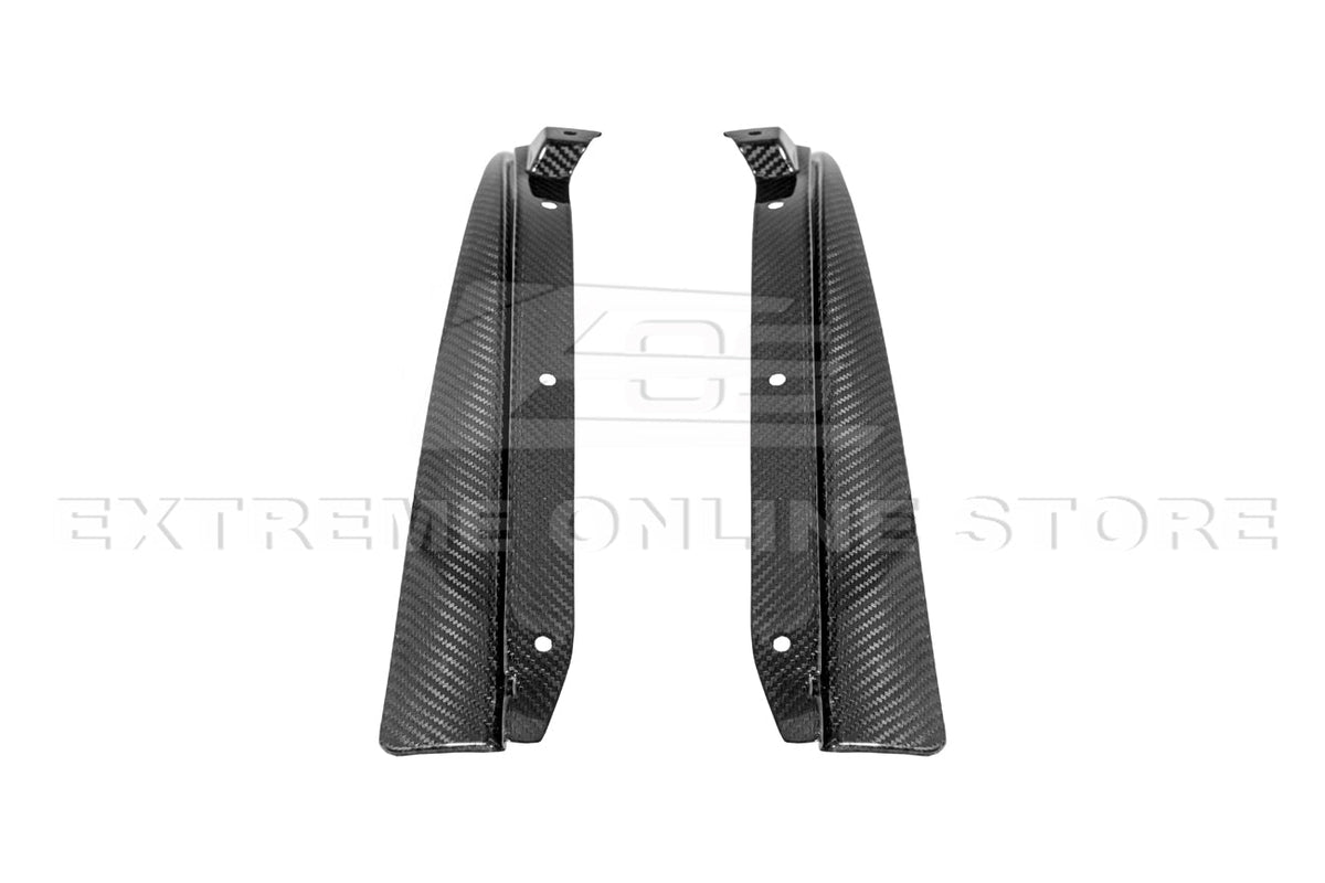2016-19 Cadillac ATS-V Track Package Dry carbon Fiber Front Lip Side Wheel Arch image 11