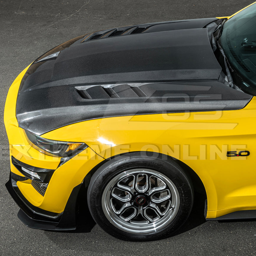 2015-17 Ford Mustang Terminator Style Front Hood Vented Cover image 9